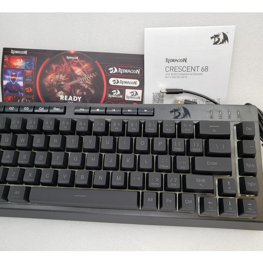 Redragon Crescent 68 60% Wired Gaming Keyboard (Black)